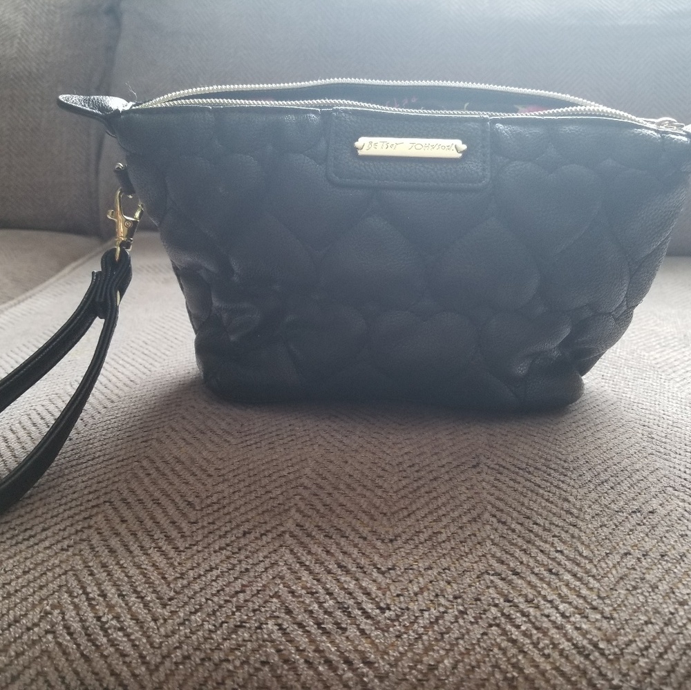 Betsey johnson leather wristlet